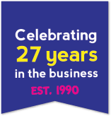 Celebrating 27 Years in the business - Est. 1990