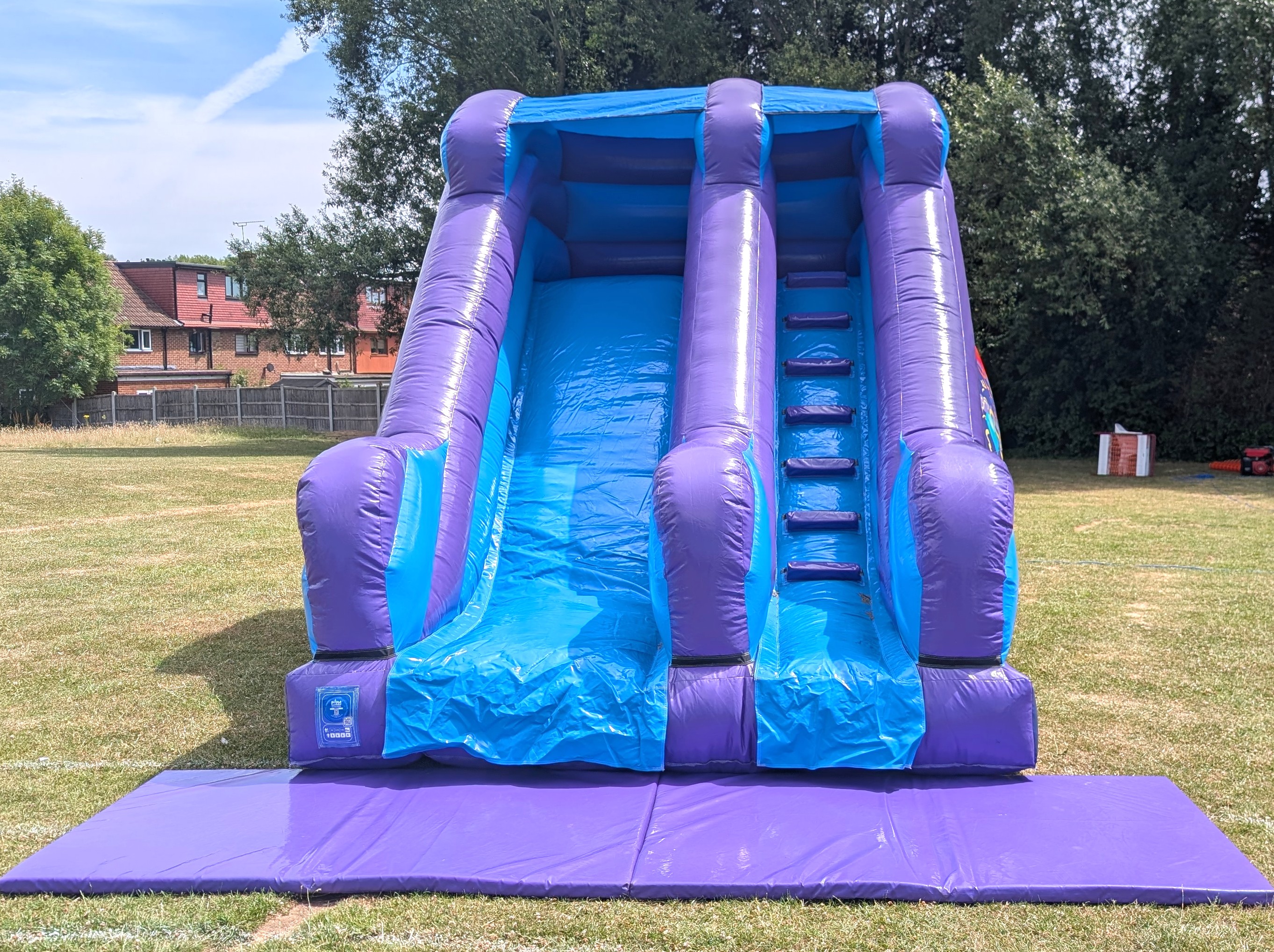 8ft platform party slide at a school in loughton