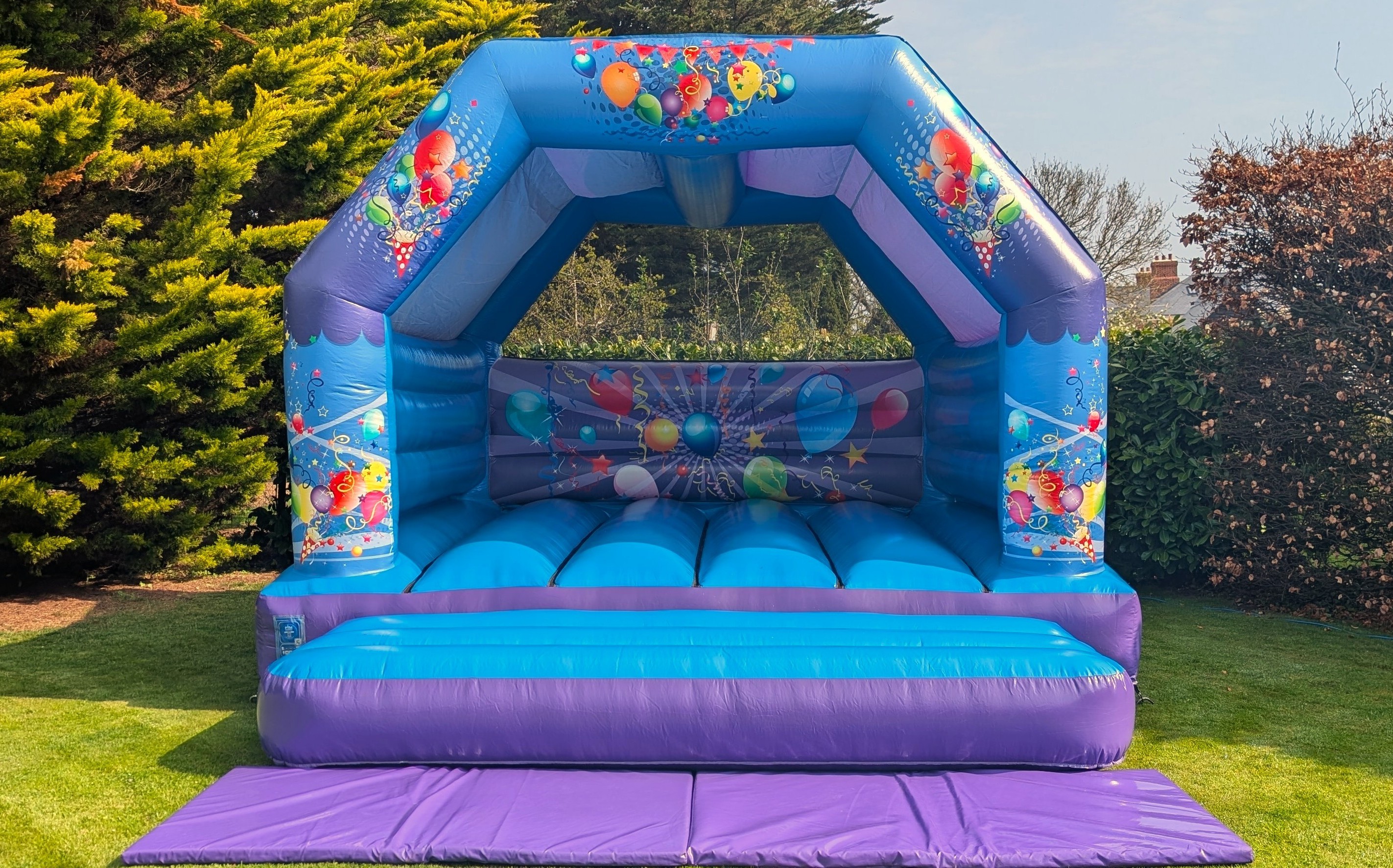 Large party bouncy castle set up in Harlow