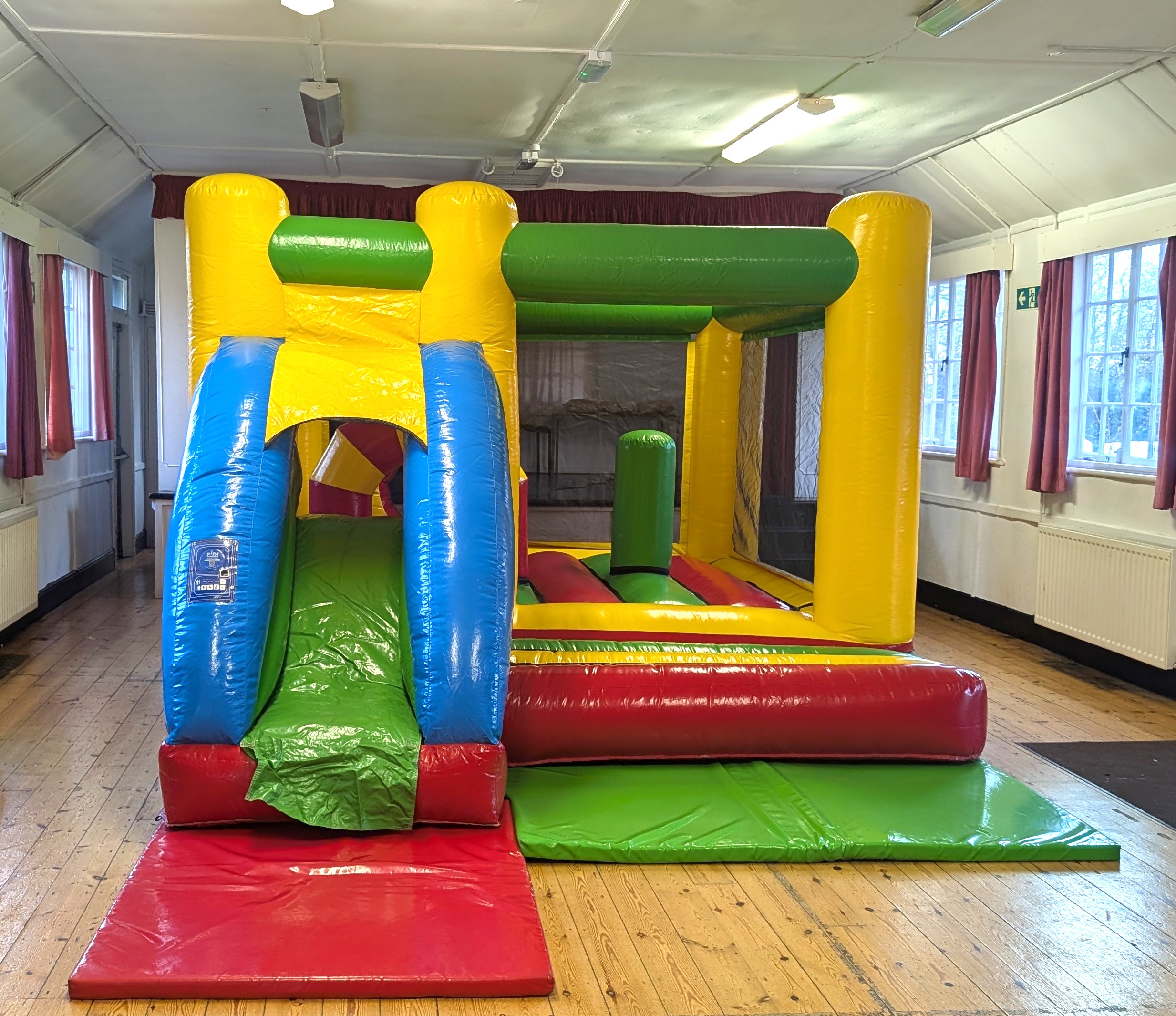 indoor bouncy castle hire in village hall Essex