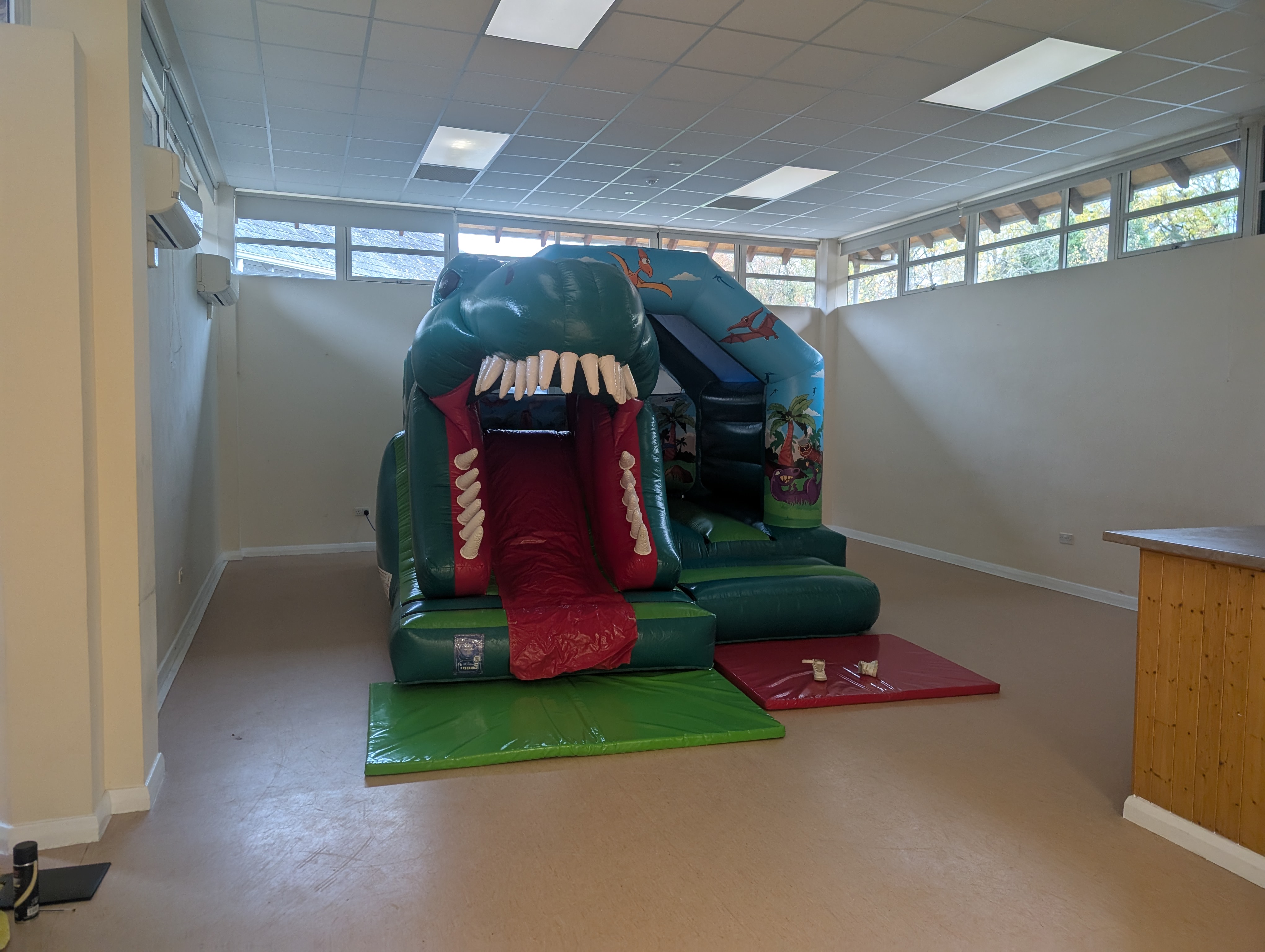 Dinosaur Bouncy Castle Bishops Park Hall | GFC Leisure